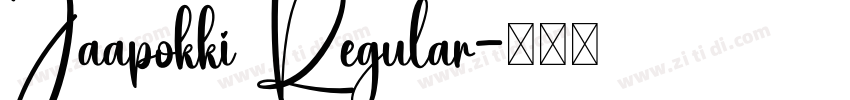 Jaapokki Regular字体转换